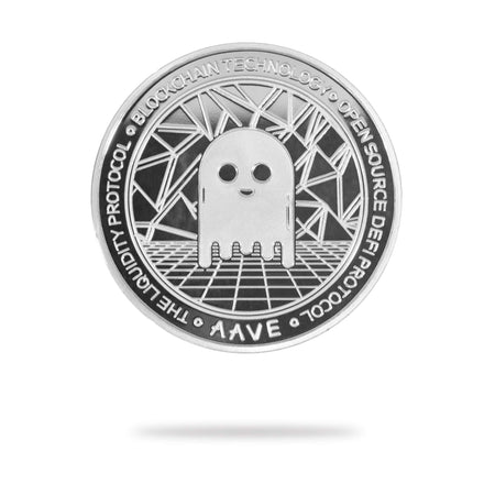 Cryptochips | AAVE Physical Crypto Coin. Collectable cryptocurrency merch you can hodl