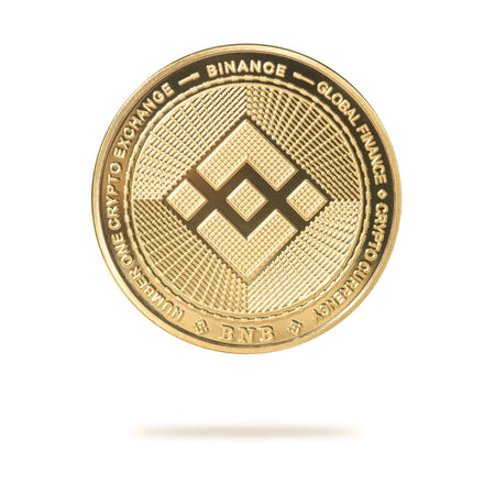 Cryptochips | Binance Coin Physical Crypto Coin. Collectable cryptocurrency merch you can hodl