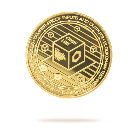 Cryptochips | Chainlink Physical Crypto Coin. Collectable cryptocurrency merch you can hodl