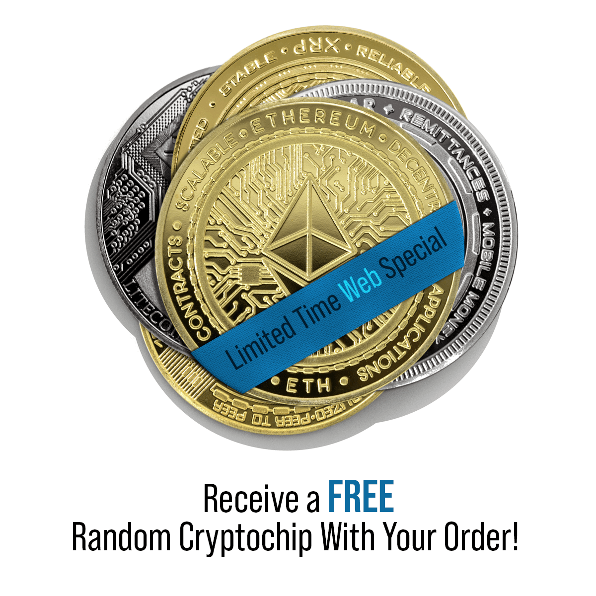 Cryptochips | THETA Physical Crypto Coin. Collectable cryptocurrency merch you can hodl