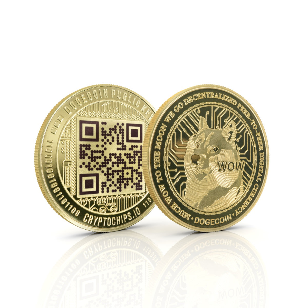 Cryptochips | QR Coins Physical Crypto Coin. Collectable cryptocurrency merch you can hodl