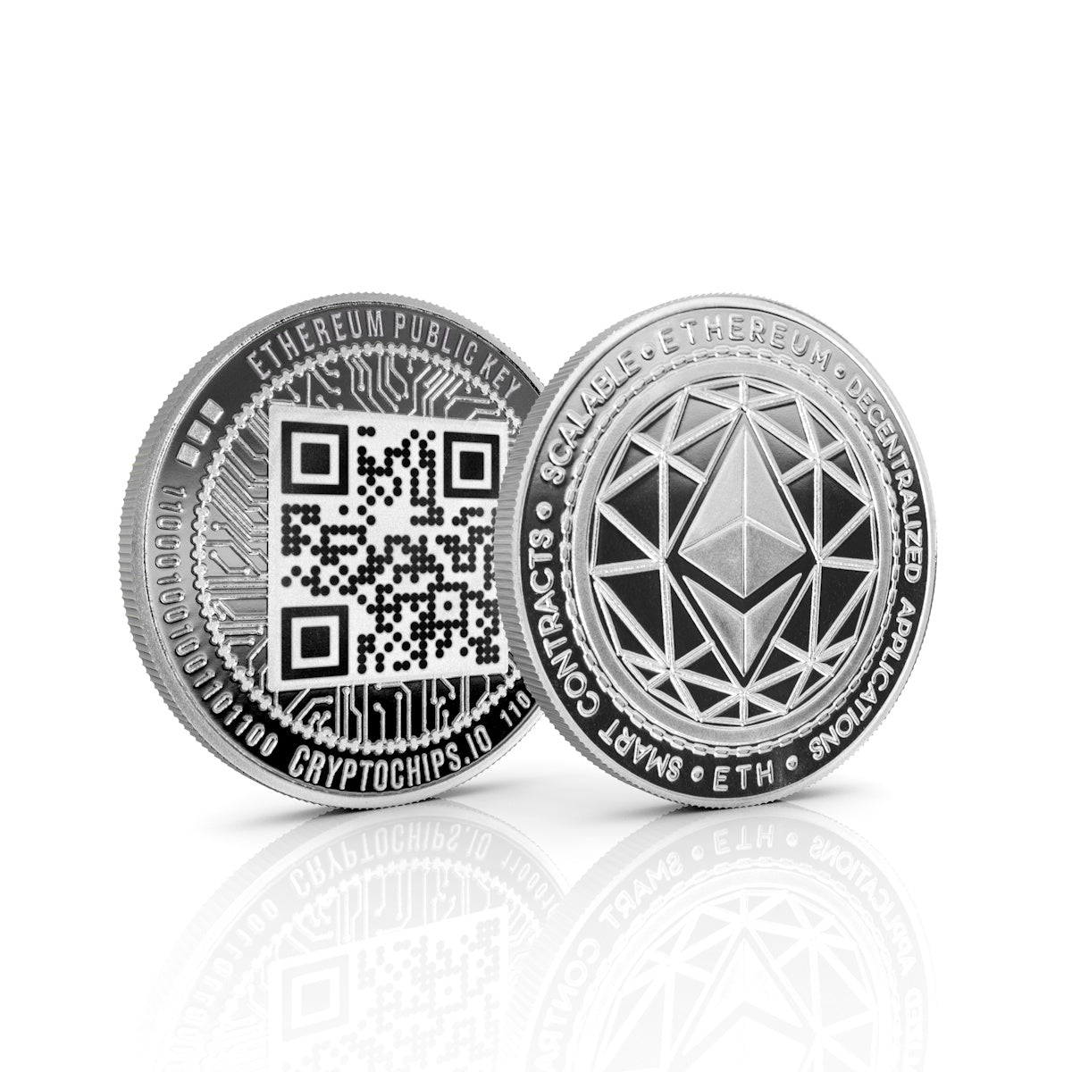 Cryptochips | QR Coins Physical Crypto Coin. Collectable cryptocurrency merch you can hodl