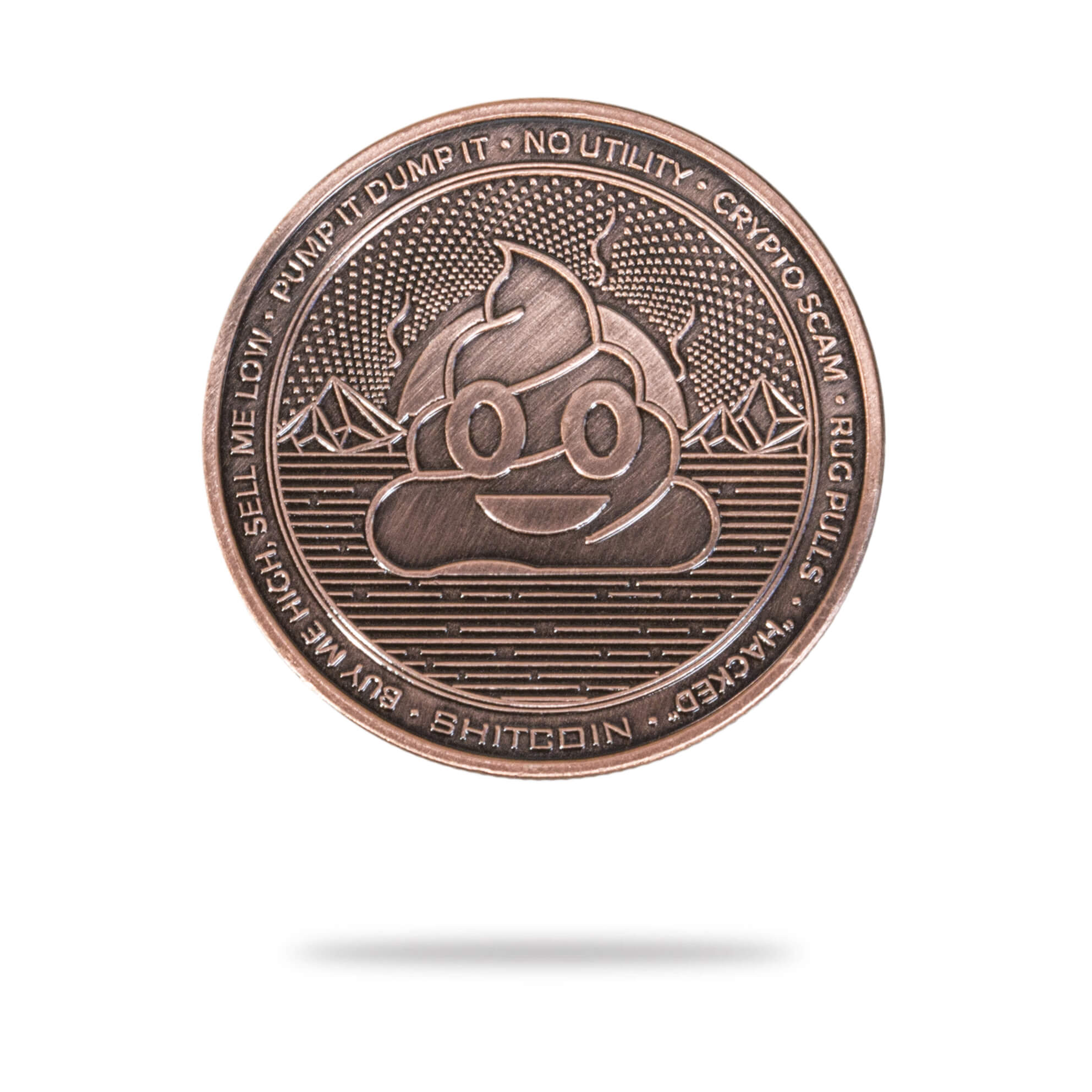 Cryptochips | Shitcoin (Limited Edition) Physical Crypto Coin. Collectable cryptocurrency merch you can hodl