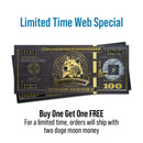 Cryptochips | Dogecoin Moon Money v1 (No Data Chip) Physical Crypto Coin. Collectable cryptocurrency merch you can hodl