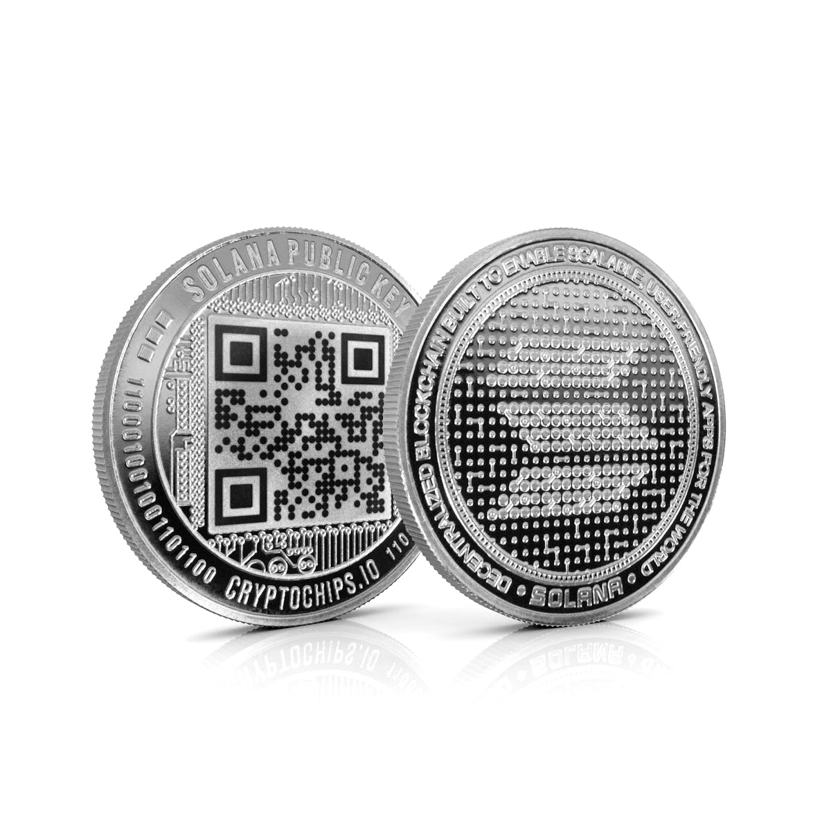 Cryptochips | QR Coins Physical Crypto Coin. Collectable cryptocurrency merch you can hodl